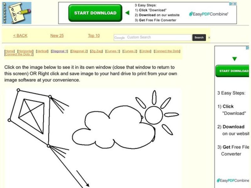 Tracing Practice Worksheet