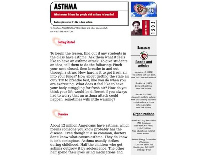 Asthma Lesson Plan