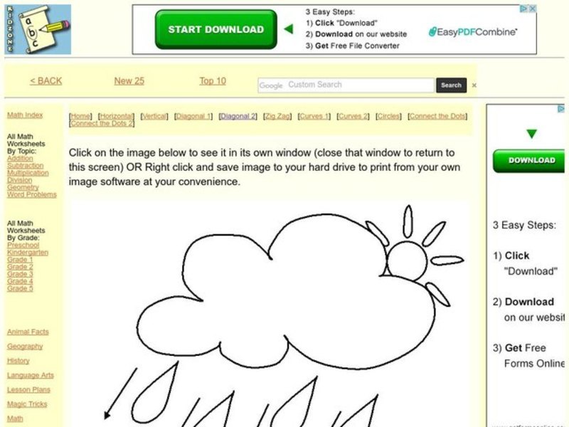 Tracing Practice Worksheet