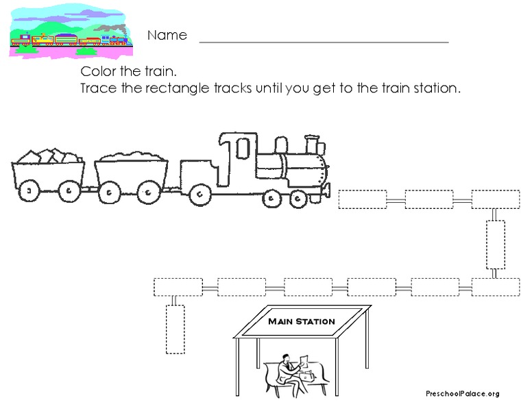 Tracing Rectangles Lesson Plan