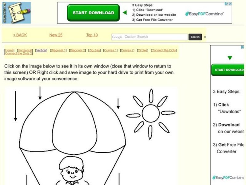 Tracing Practice Worksheet