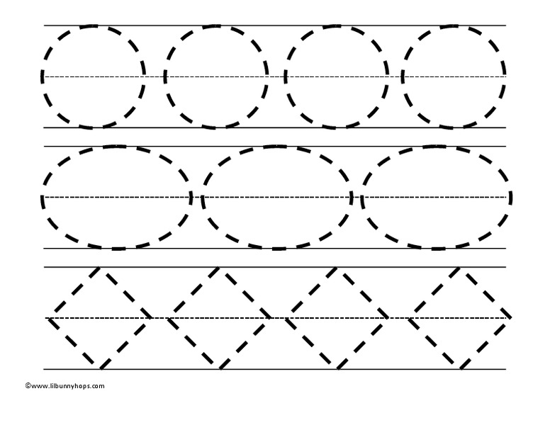 Tracing Shapes Worksheet