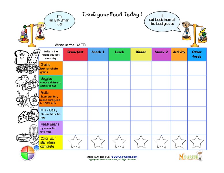 Track Your Food Today Printables
