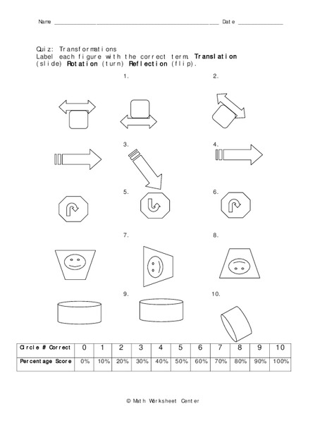 Transformations Worksheet