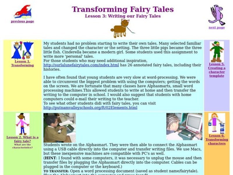 Transforming Fairy Tales Lesson Plan