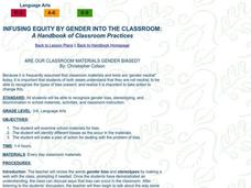 Are Our Classroom Materials Gender Biased? Lesson Plan