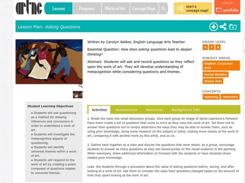 Asking Questions Lesson Plan