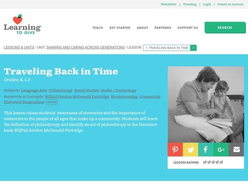 Traveling Back in Time Lesson Plan