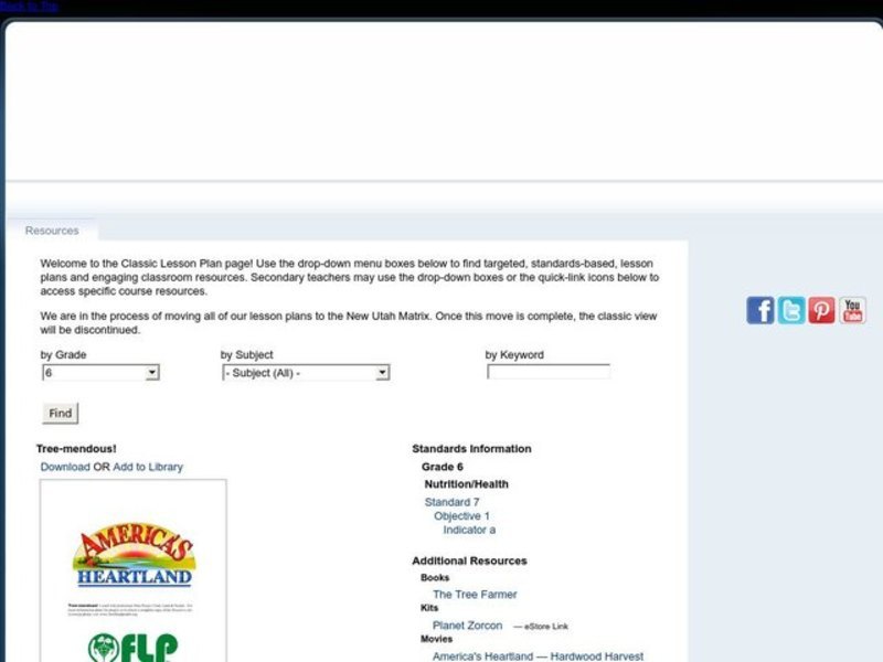 Tree-mendous! Lesson Plan