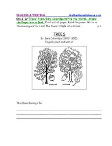 Trees Worksheet
