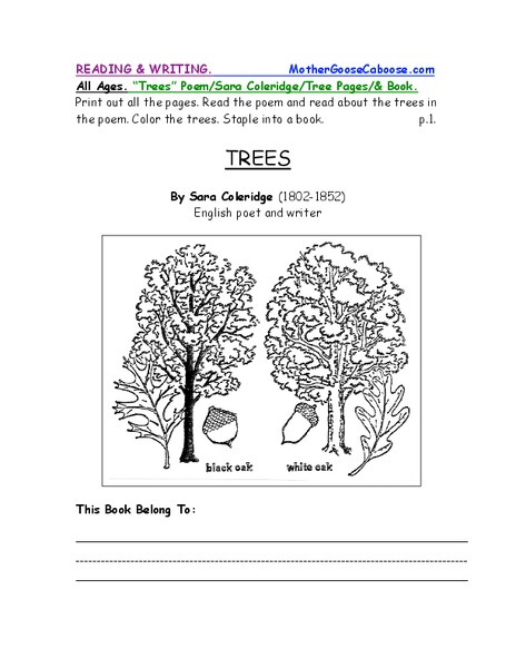 Trees Worksheet