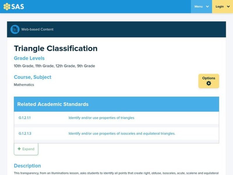 Triangle Classification Lesson Plan