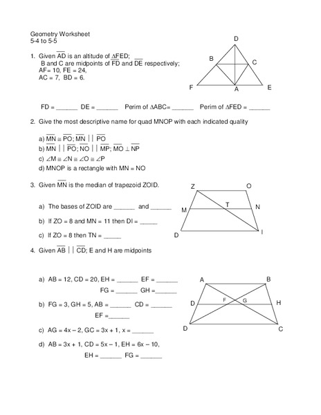 Triangle Proofs Worksheet