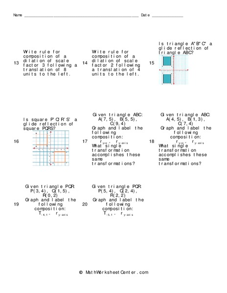 Triangles Worksheet