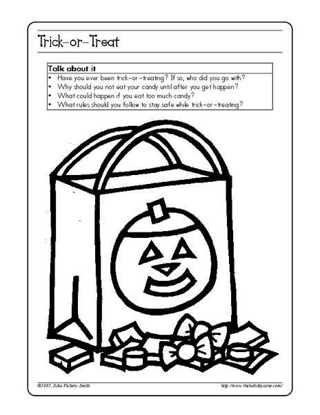 Trick-or-Treat Worksheet