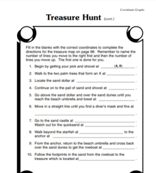 Treasure Hunt Lesson Plan