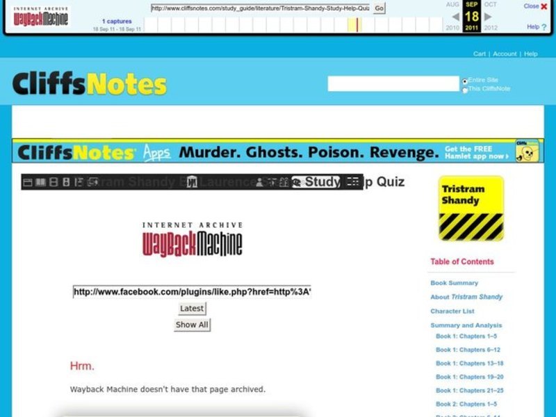 Tristram Shandy by Laurence Sterne Interactive