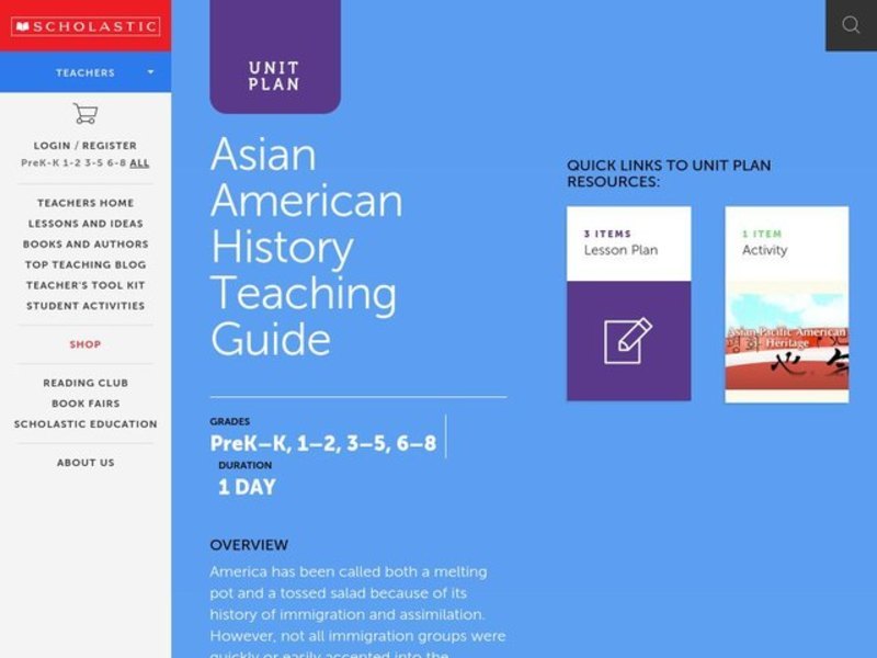 Asian-American History Lesson Plan