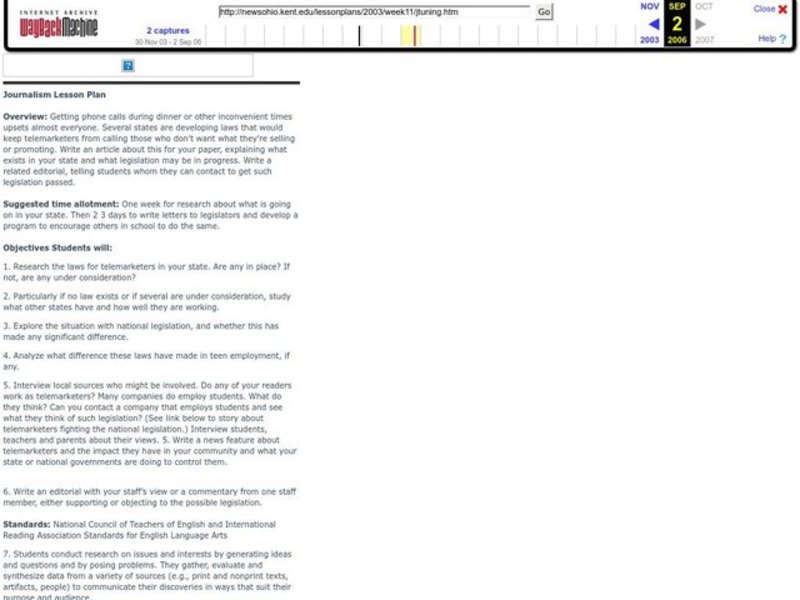 Tuning Out Telemarketers Lesson Plan