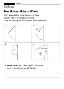 Two Halves Make a Whole Worksheet