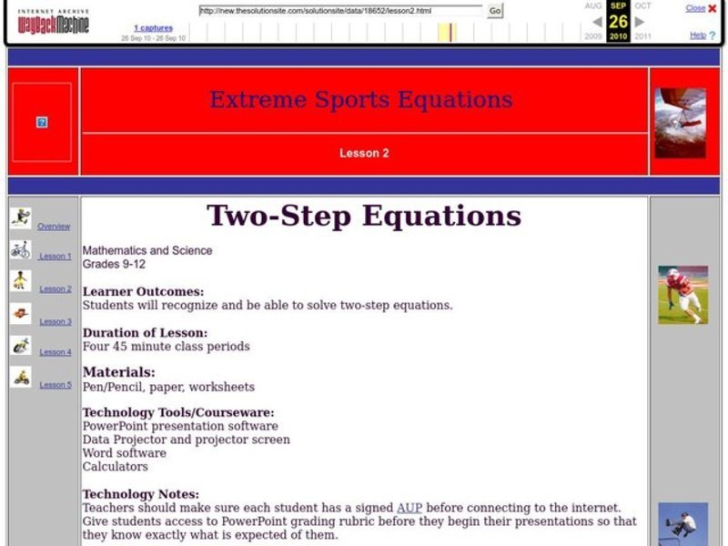 Two-Step Equations Lesson Plan