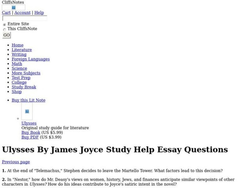 Ulysses by James Joyce Interactive