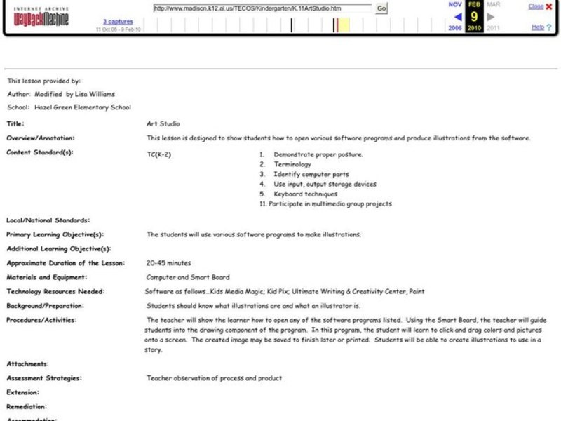 Art Studio Lesson Plan