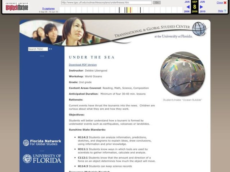 Under The Sea Lesson Plan