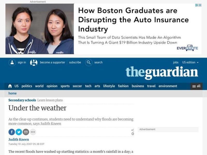 Under the Weather Lesson Plan