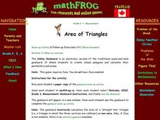 Area of Triangles Lesson Plan