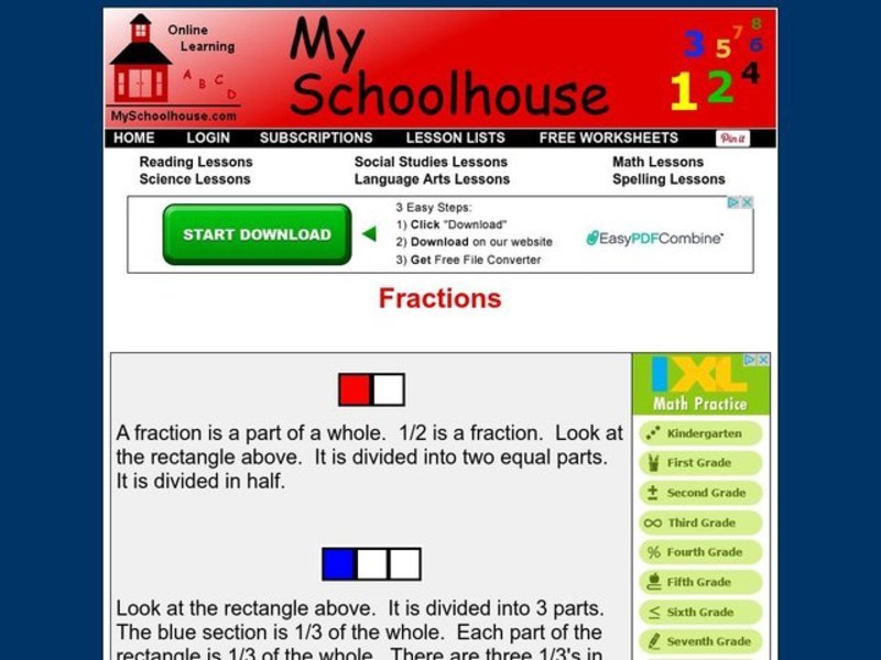 Understanding Fractions Interactive