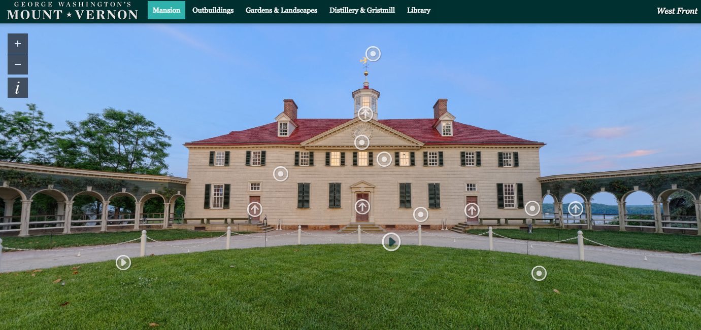 George Washington's Mount Vernon Virtual Tour Interactive