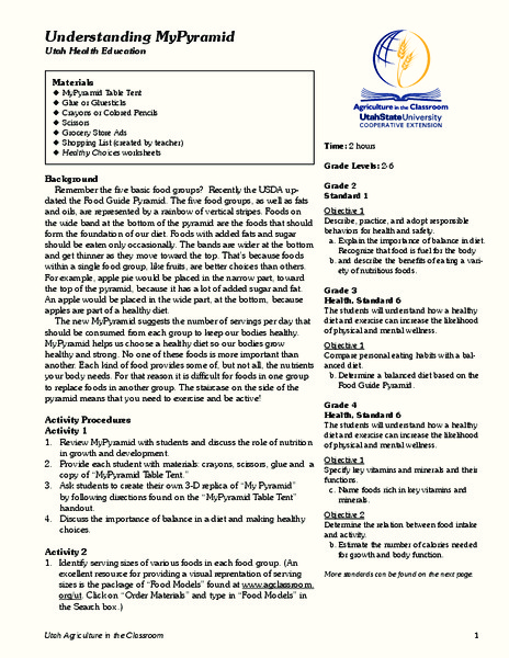 Understanding My Pyramid Lesson Plan