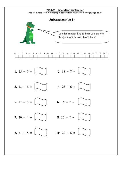 Understanding Subtraction Worksheet