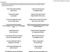 At the Airport Worksheet