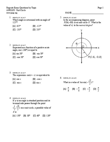 Unit Circle Lesson Plan