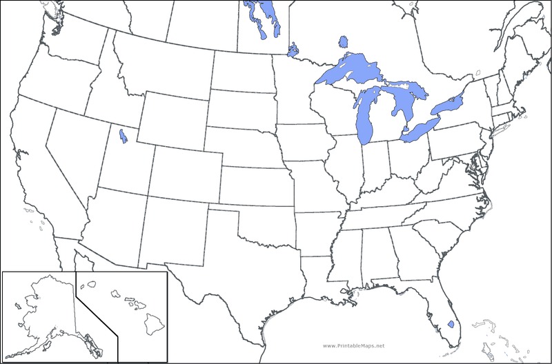 United States Map Organizer