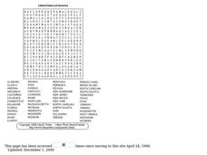 United States of America Worksheet