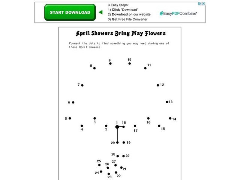 April Showers Bring May Flowers Worksheet