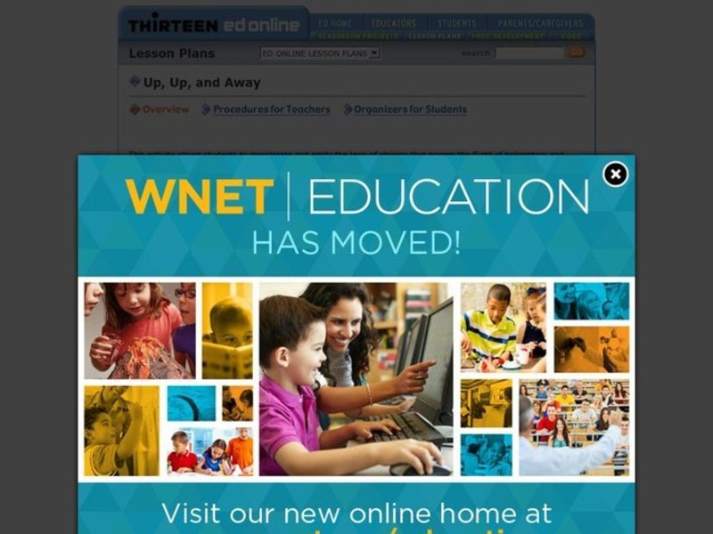 Up, Up, and Away Lesson Plan