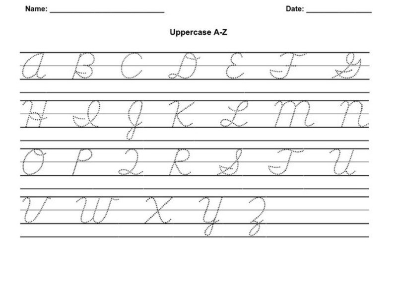 Uppercase A-Z Worksheet