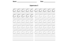 Uppercase C Worksheet