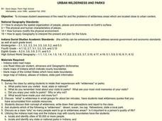 Urban Wilderness and Parks Lesson Plan