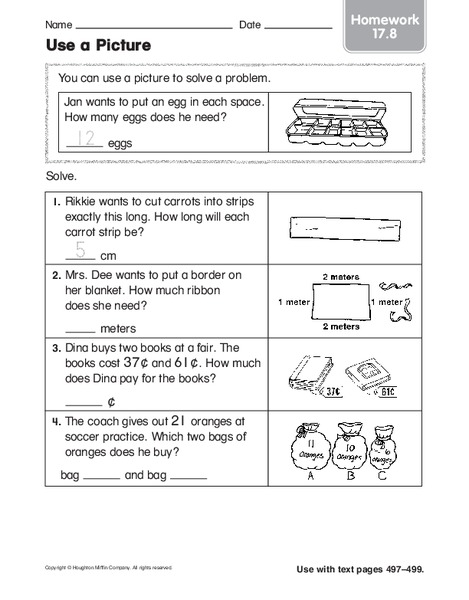 Use a Picture Worksheet