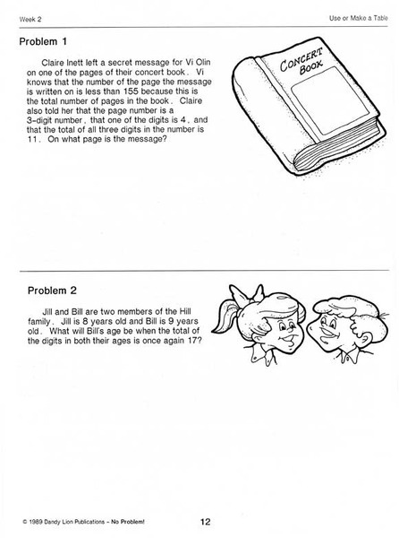 Use or Make a Table Lesson Plan