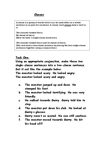 Using a Thesaurus Worksheet
