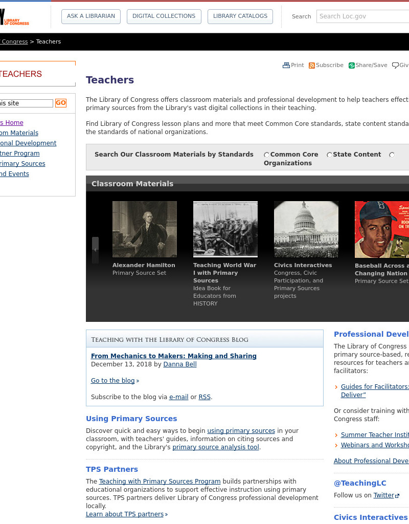 Using Primary Sources in the Classroom Lesson Plan
