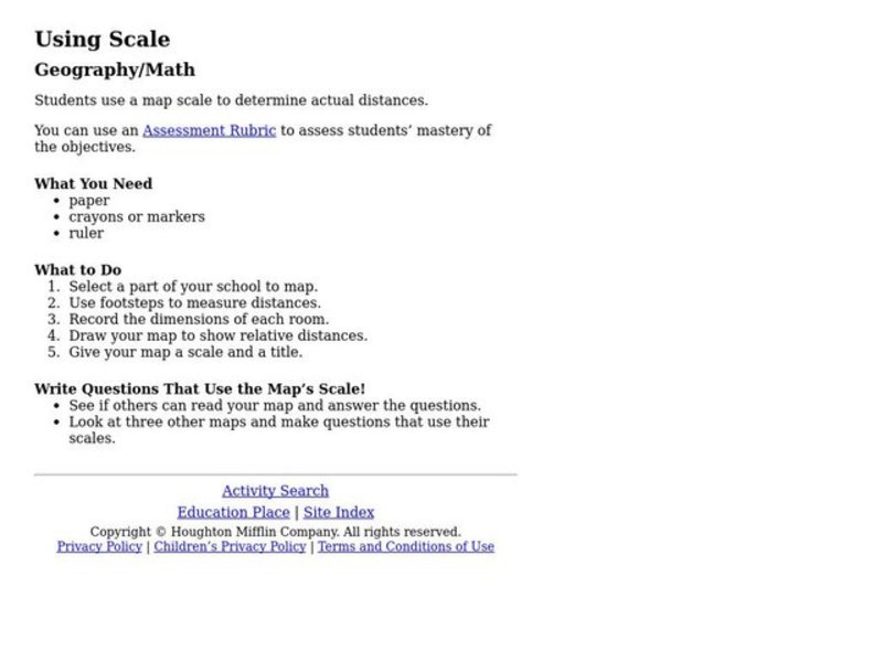 Using Scale Lesson Plan