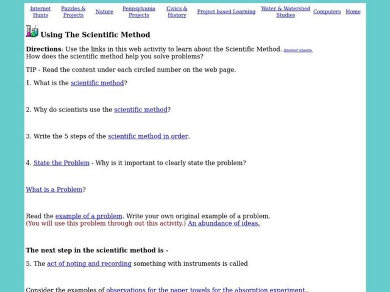 Using the Scientific Method Interactive