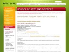 Using Words to Work Things Out Lesson Plan